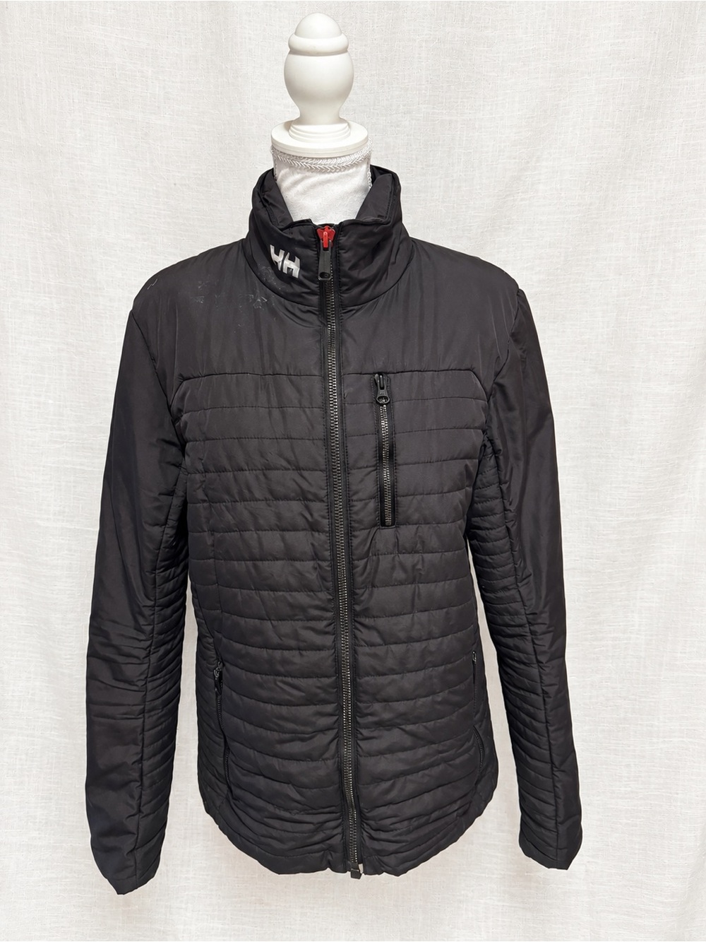 Helly Hansen Men’s Medium Black PrimaLoft Quilted Insulated Jacket